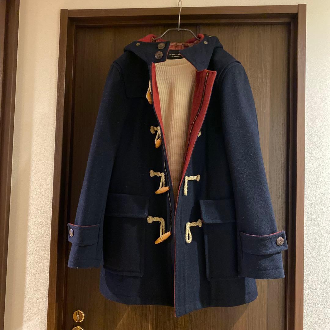 BURBERRY BLACK LABEL ダッフルコート L ネイビー