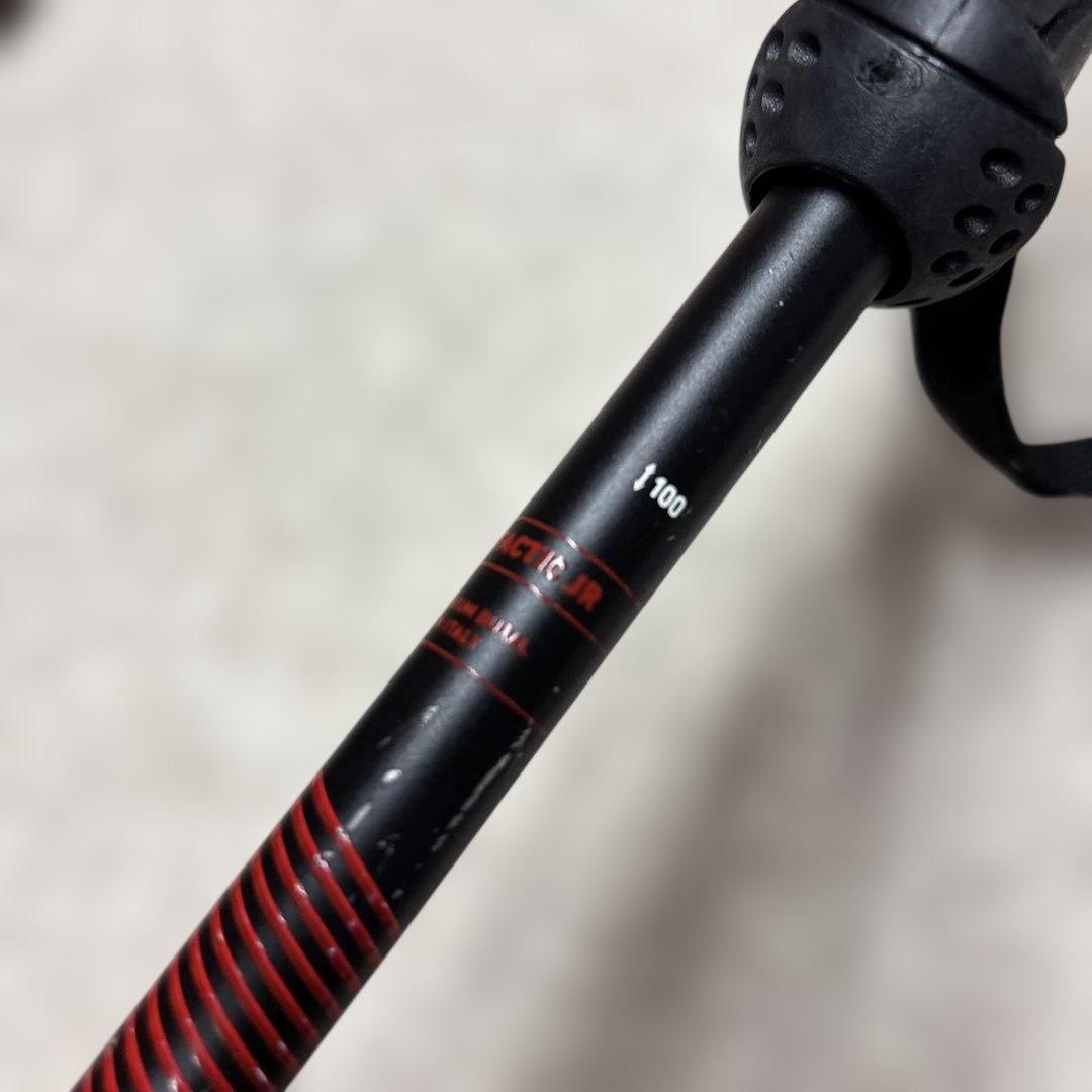 ROSSIGNOL キッズ　スキー板 140cm ストック100センチ付き