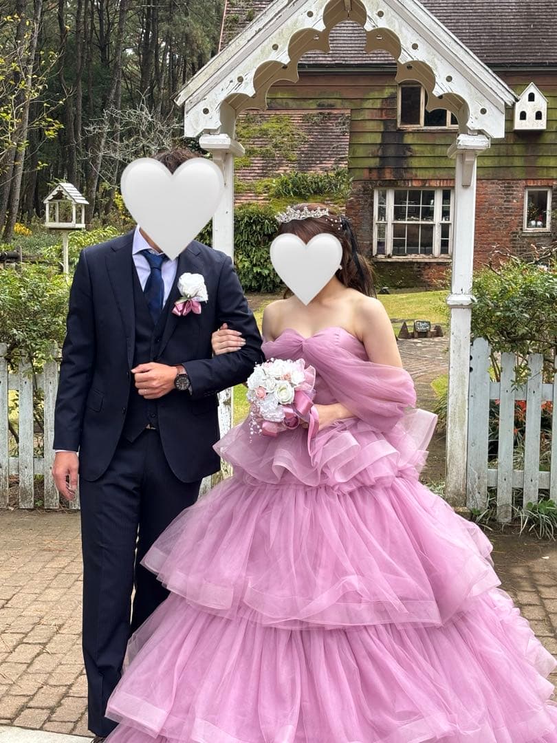 カラードレス（パニエ付き）