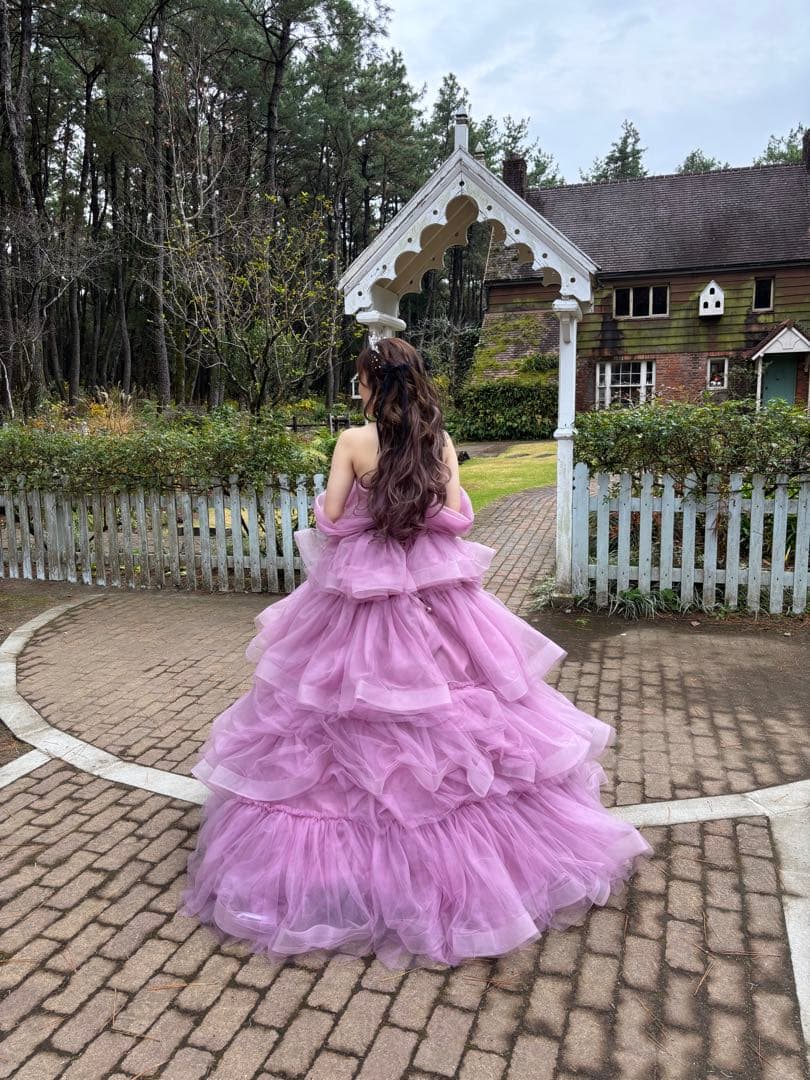 カラードレス（パニエ付き）