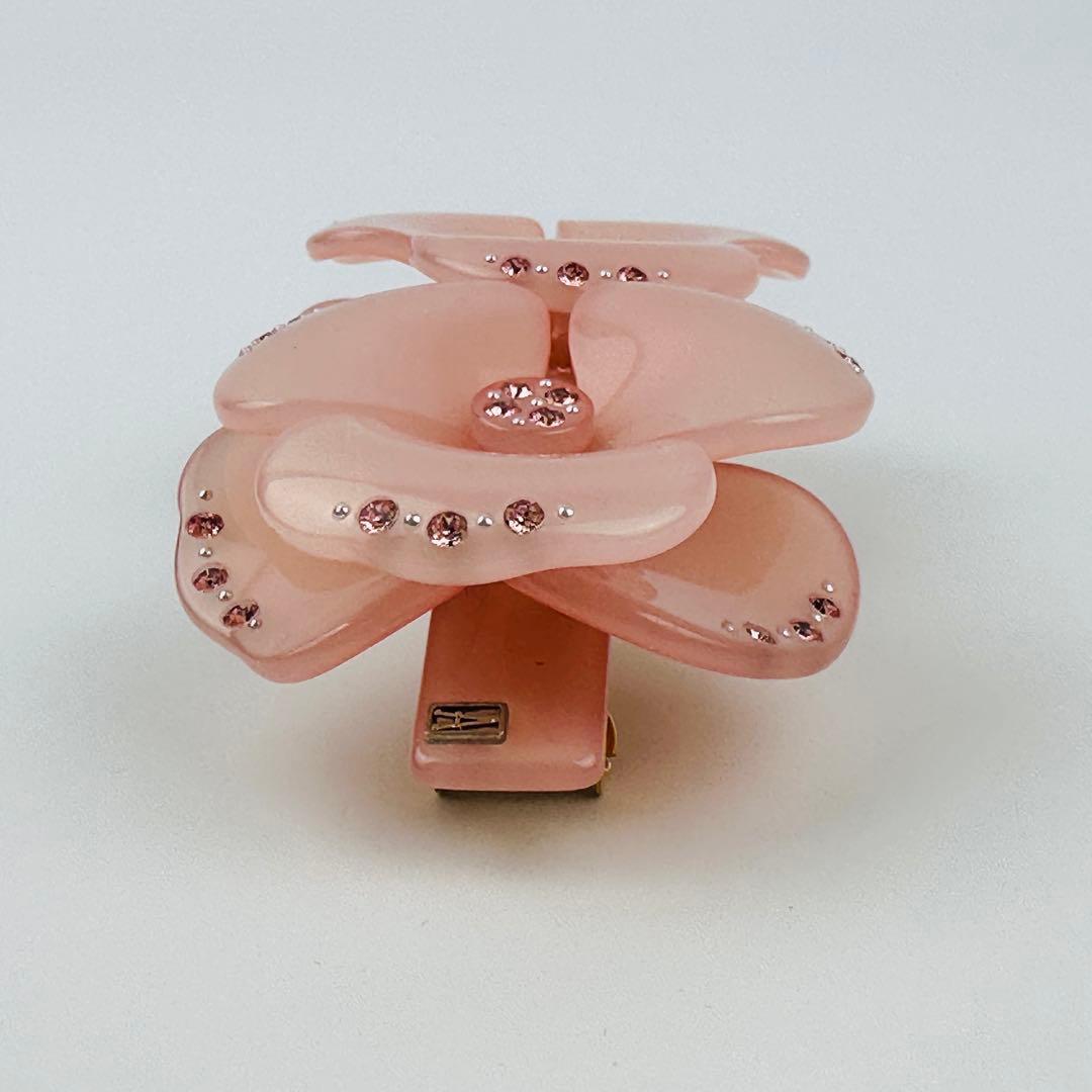 アレクサンドルドゥパリ　花モチーフ ヘアクリップ ピンク　ヘアアクセサリー