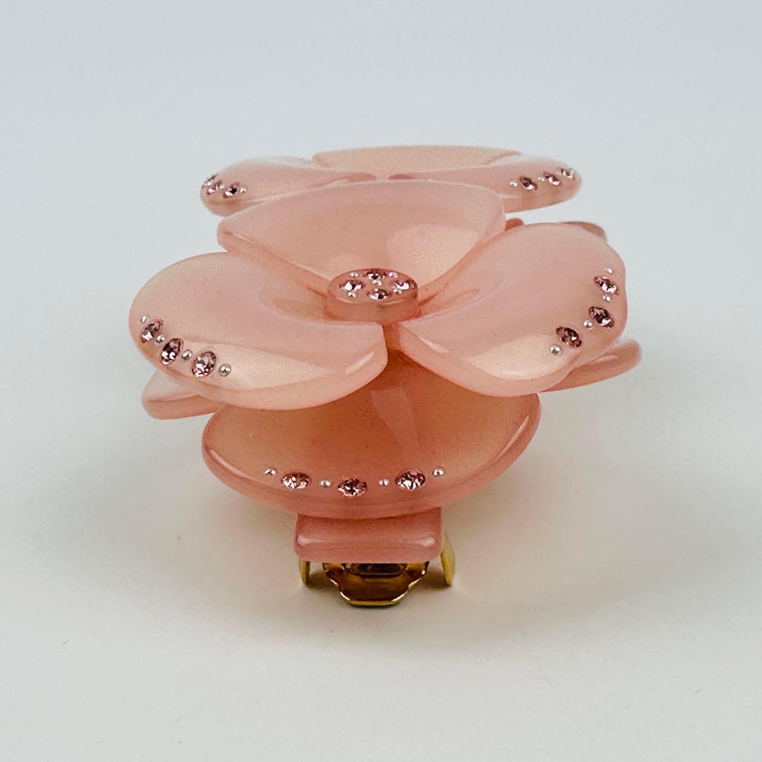アレクサンドルドゥパリ　花モチーフ ヘアクリップ ピンク　ヘアアクセサリー