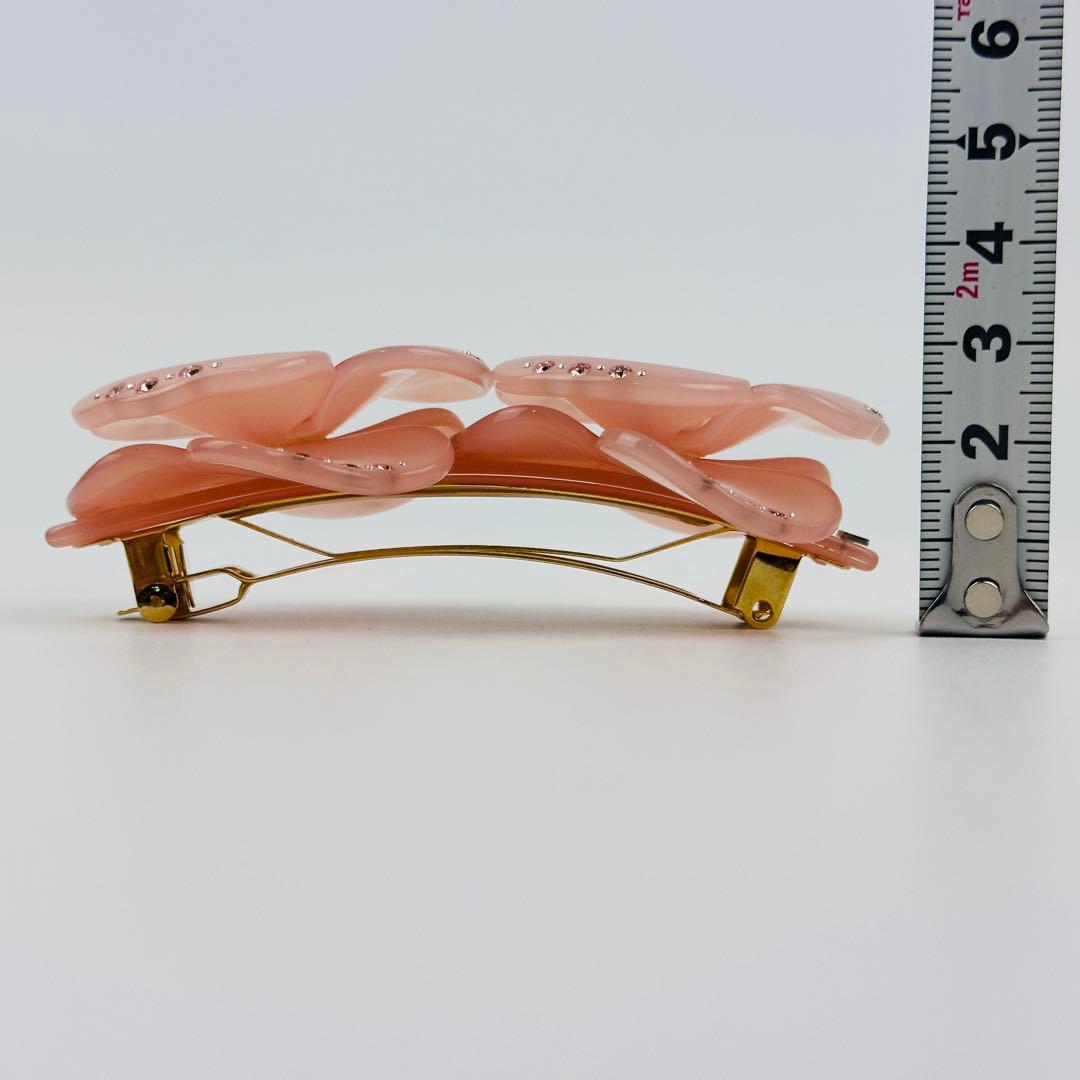 アレクサンドルドゥパリ　花モチーフ ヘアクリップ ピンク　ヘアアクセサリー