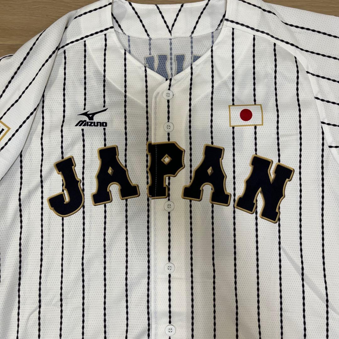 侍ジャパン　善波　実使用　ホームユニフォーム　支給品　ミズノ