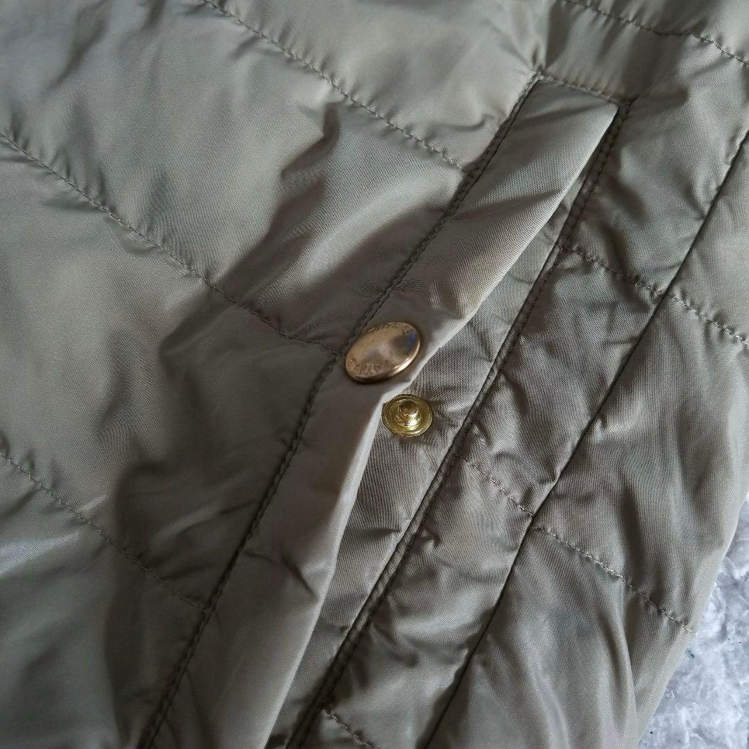 TATRAS✨インナーダウンベスト モスグリーン カーキ Vネック 金ボタン