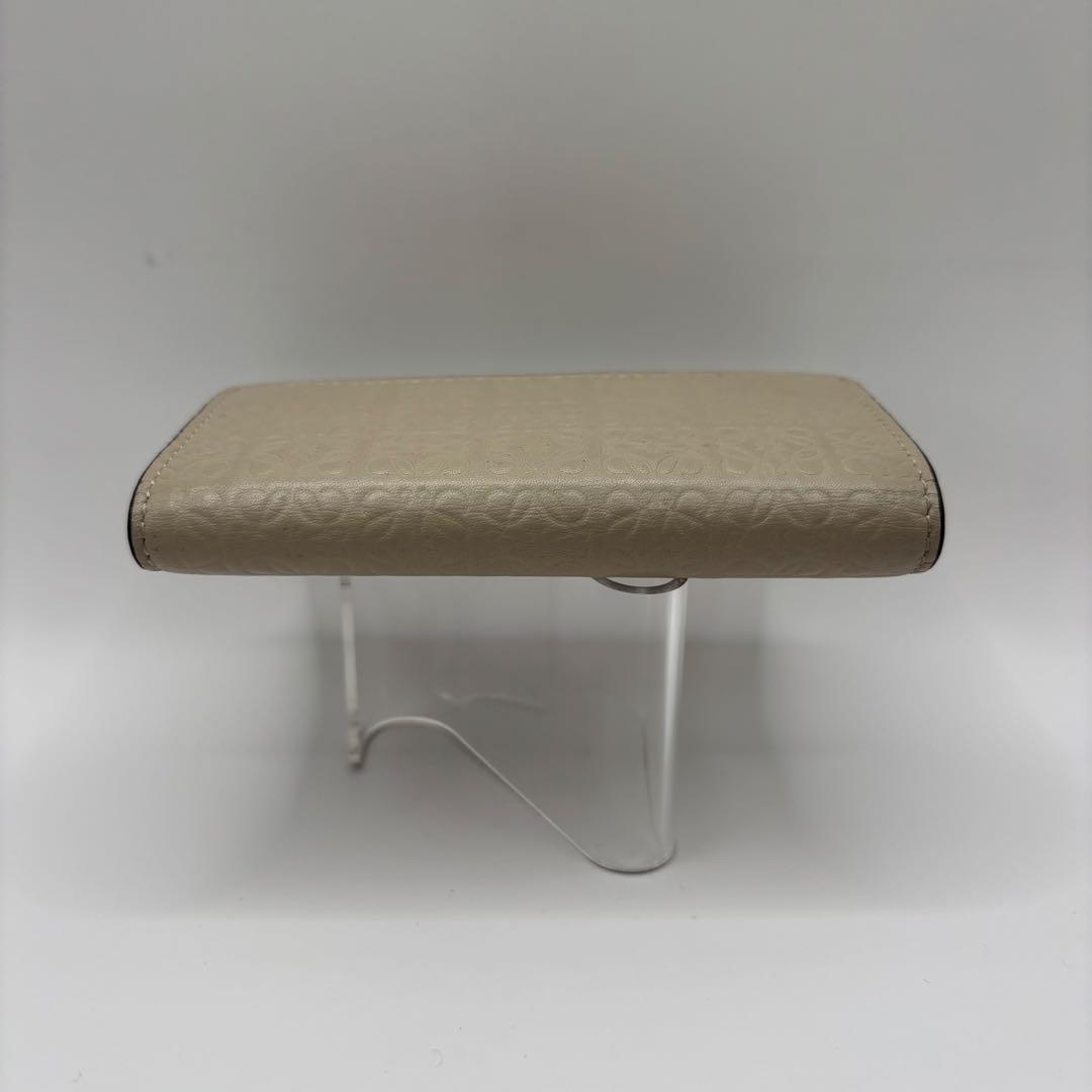 LOEWE キーケース　6連　リピートアナグラム　ライトオーツ　ベージュ