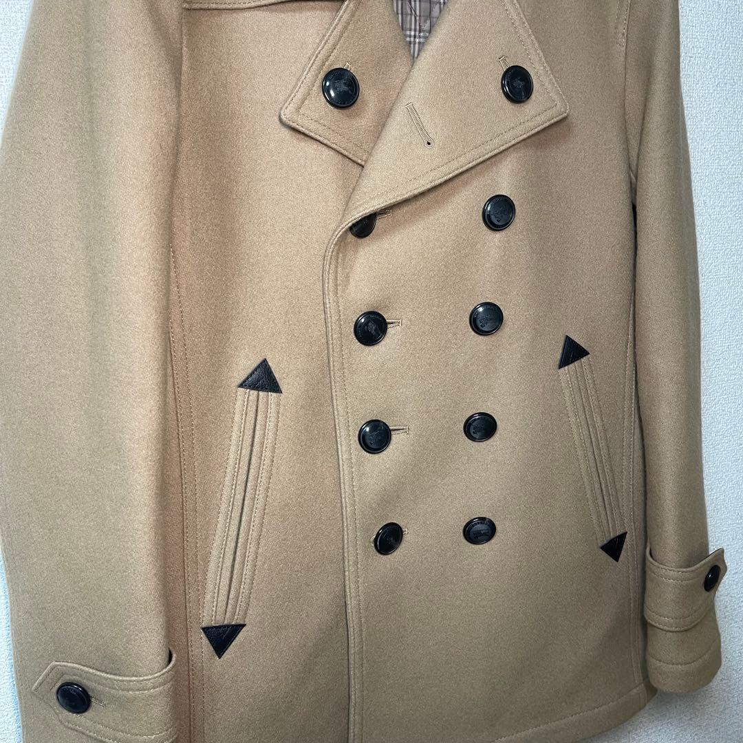 【新品】BURBERRY BLACK LABEL Pコート キャメル L