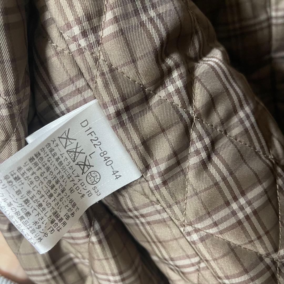 【新品】BURBERRY BLACK LABEL Pコート キャメル L