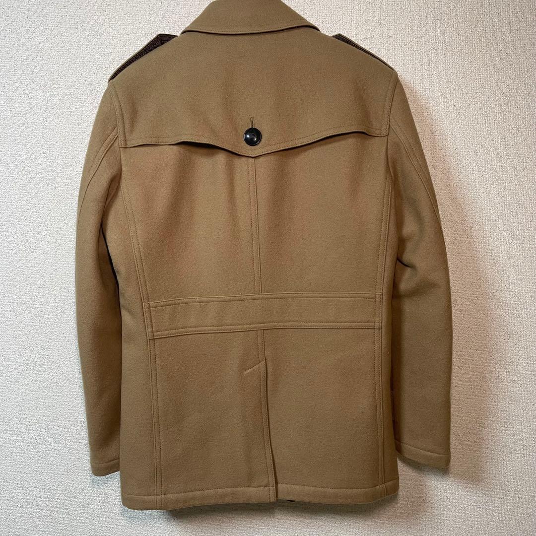【新品】BURBERRY BLACK LABEL Pコート キャメル L