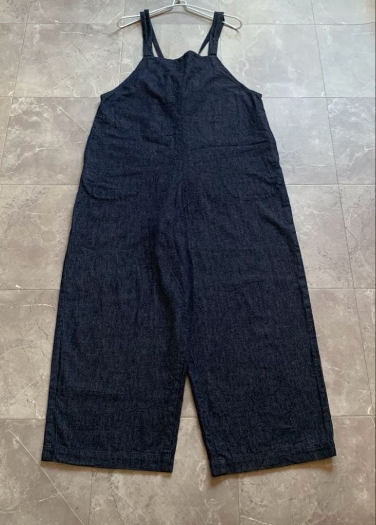 【美品】 kagure かぐれ　デニムイージーサロペット　インディゴ　フリー