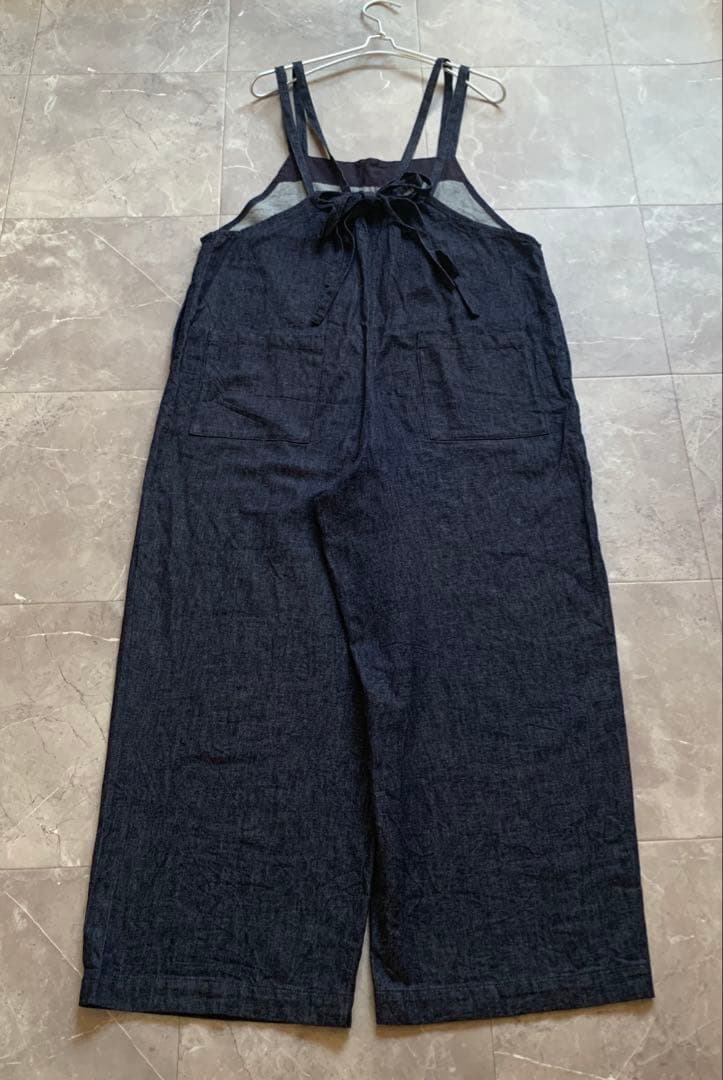 【美品】 kagure かぐれ　デニムイージーサロペット　インディゴ　フリー
