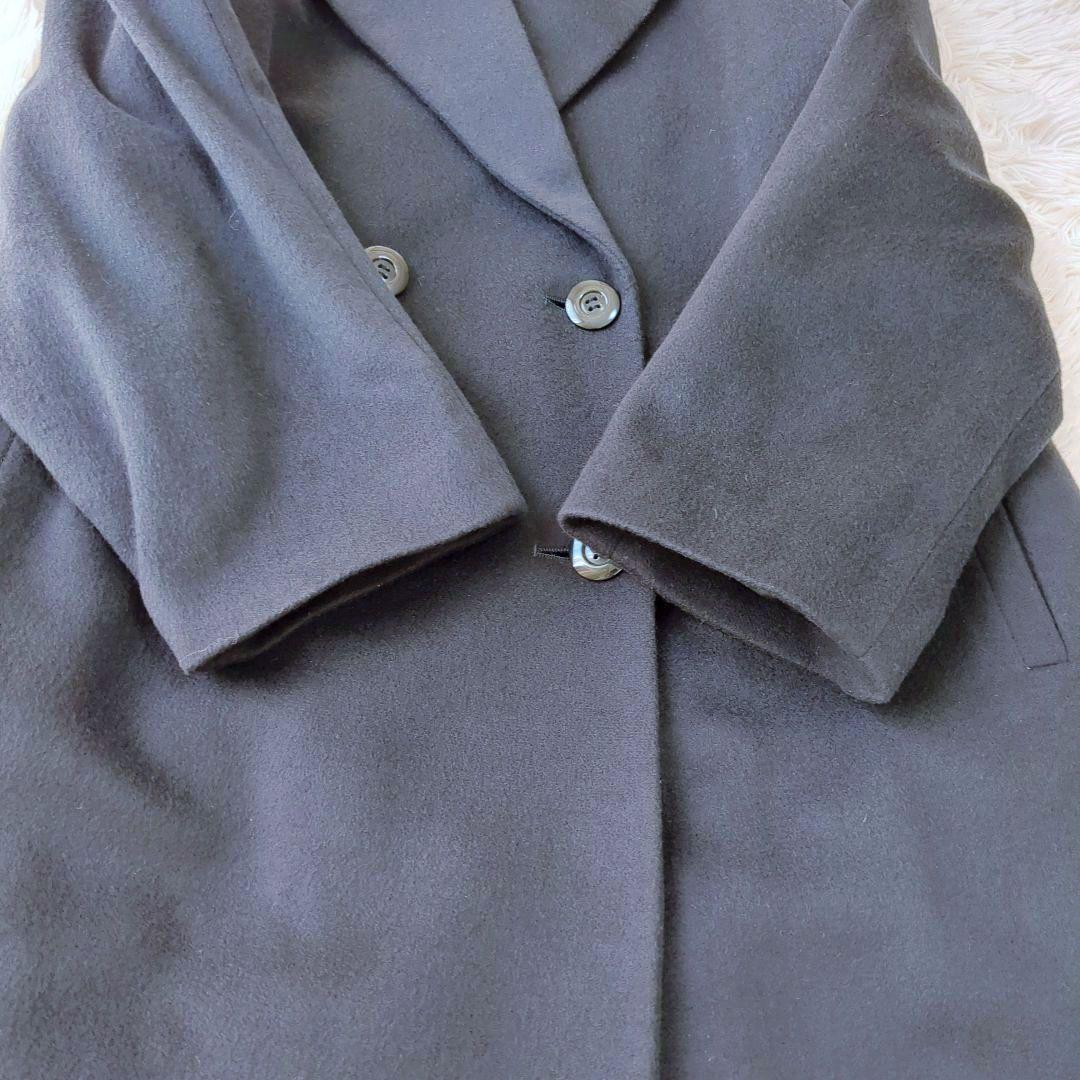 美品 BELTA BUONO カシミヤ ロング チェスターコート ブラック M