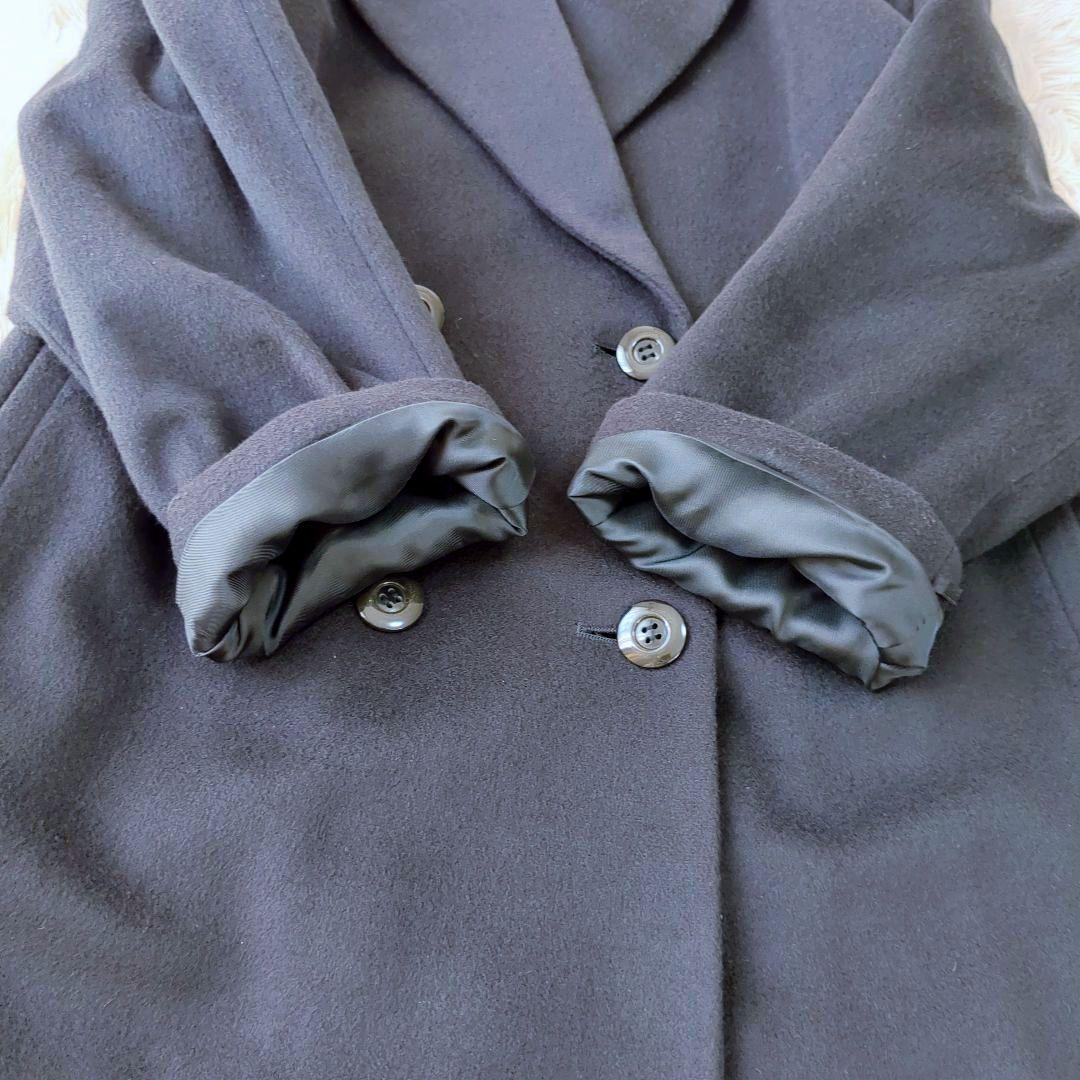 美品 BELTA BUONO カシミヤ ロング チェスターコート ブラック M