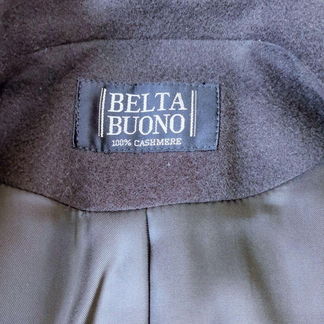美品 BELTA BUONO カシミヤ ロング チェスターコート ブラック M