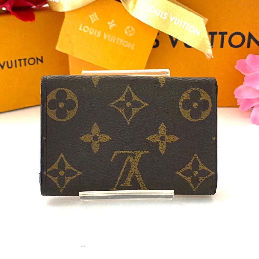 ルイ ヴィトン◎ミュルティクレ6 モノグラム フューシャ キーケース ブラウン