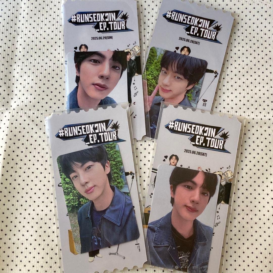 JIN ジン 6/28/29 RUNSEOKJIN_EP.TOUR トレカ 4枚