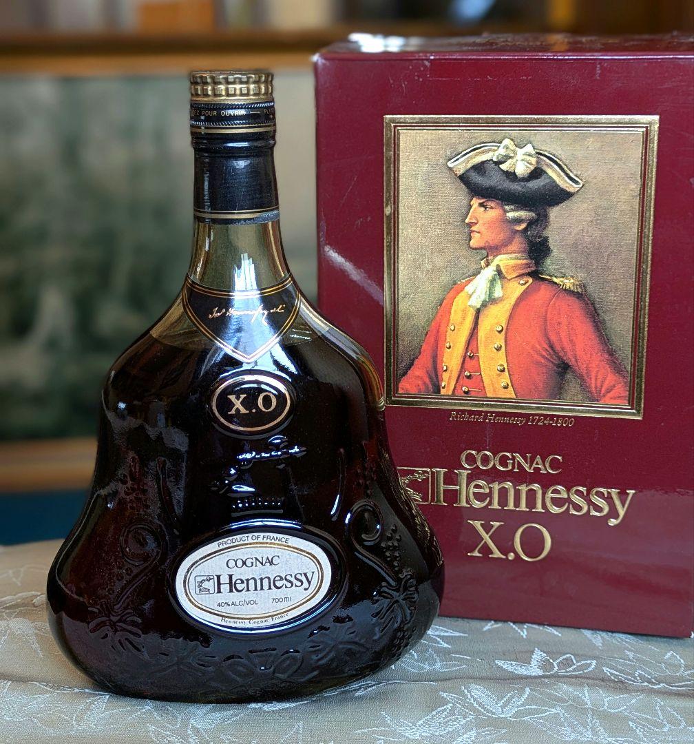 ヘネシー XO コニャック　金キャップ　グリーンボトル　２本セット