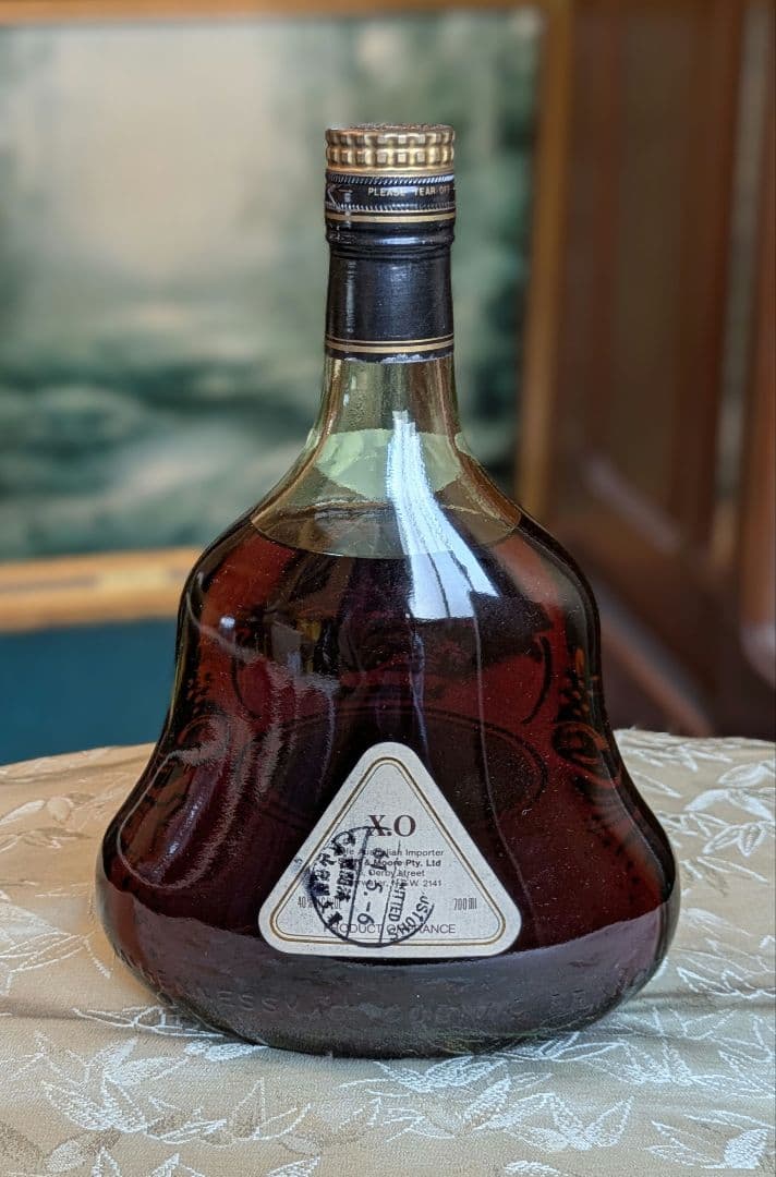 ヘネシー XO コニャック　金キャップ　グリーンボトル　２本セット