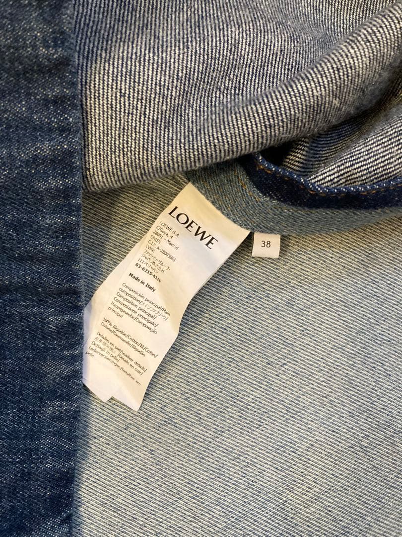【最終価格】LOEWE ロエベ 　ワークウェアジャケット　デニムジャケット 38