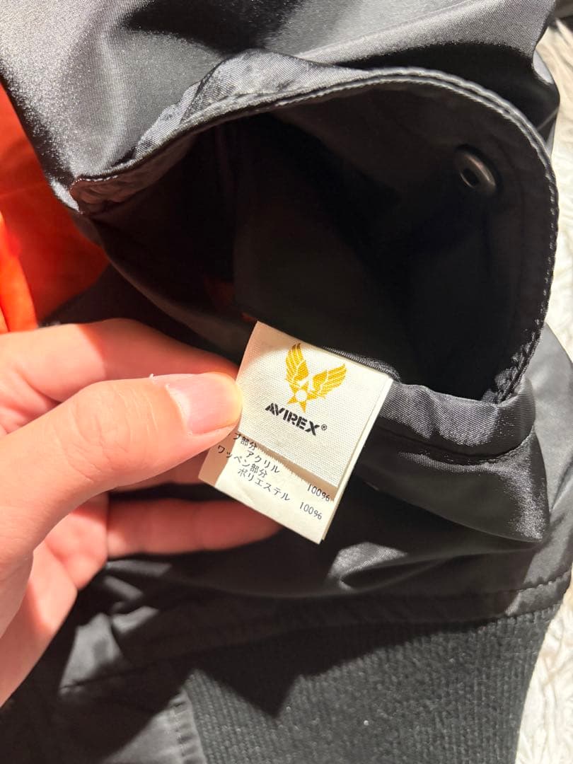 AVIREX MA-1 ジャケット　ブラック