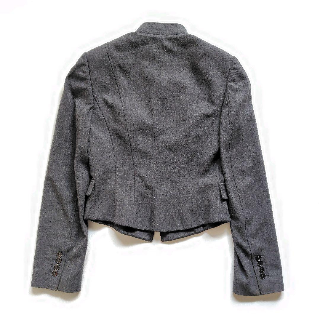 美品 テーラードジャケット レオパード グレー　ドルガバ ベルト 2way