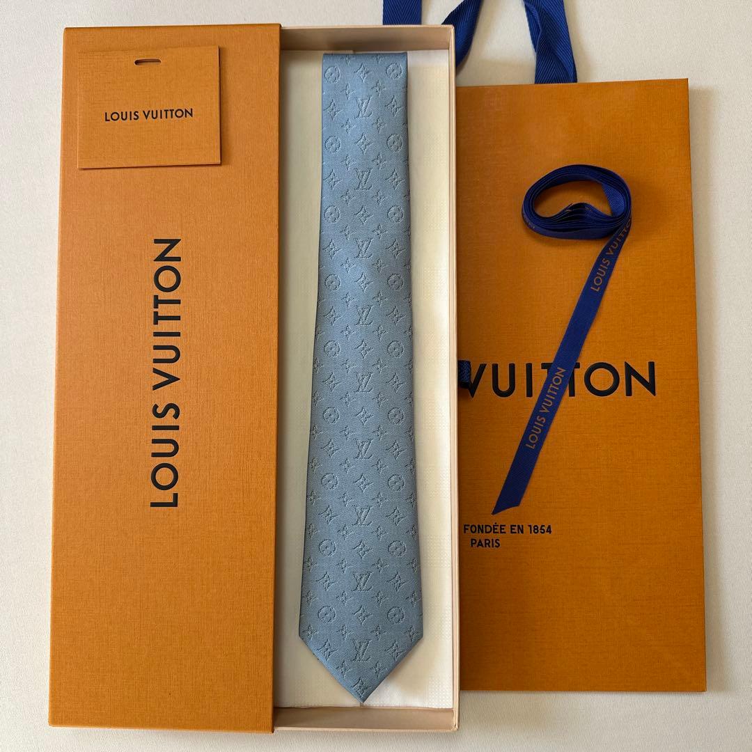 ルイ ヴィトン ネクタイ・モノグラム ヘリテージ 新品 未使用