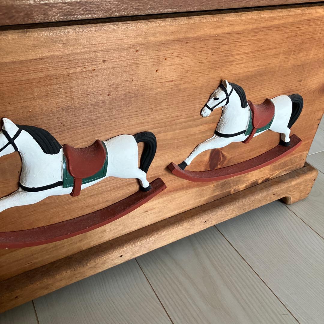 のんママさまご予約品　ロッキングホース　木製チェスト　デコイ　アンティーク