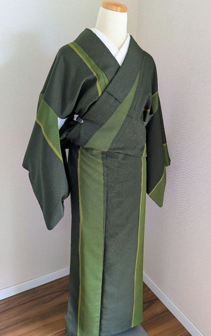 御召　小紋　縞　高島屋誂