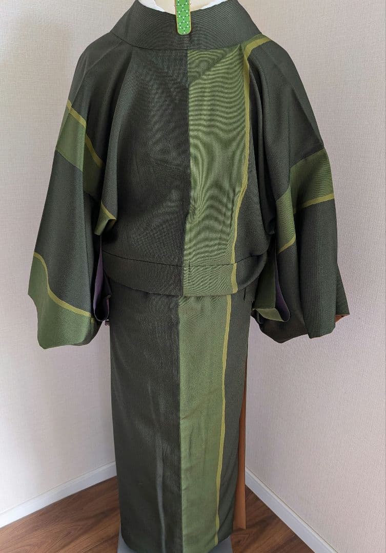 御召　小紋　縞　高島屋誂