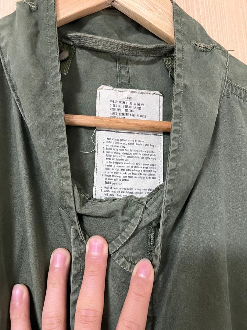 ジャケット・アウター 70s US.Army M-65 Fishtall Parka