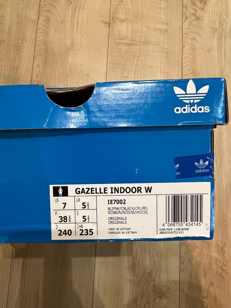 ガゼルインドア　24センチ　ピンク　adidas GAZELLE INDOOR