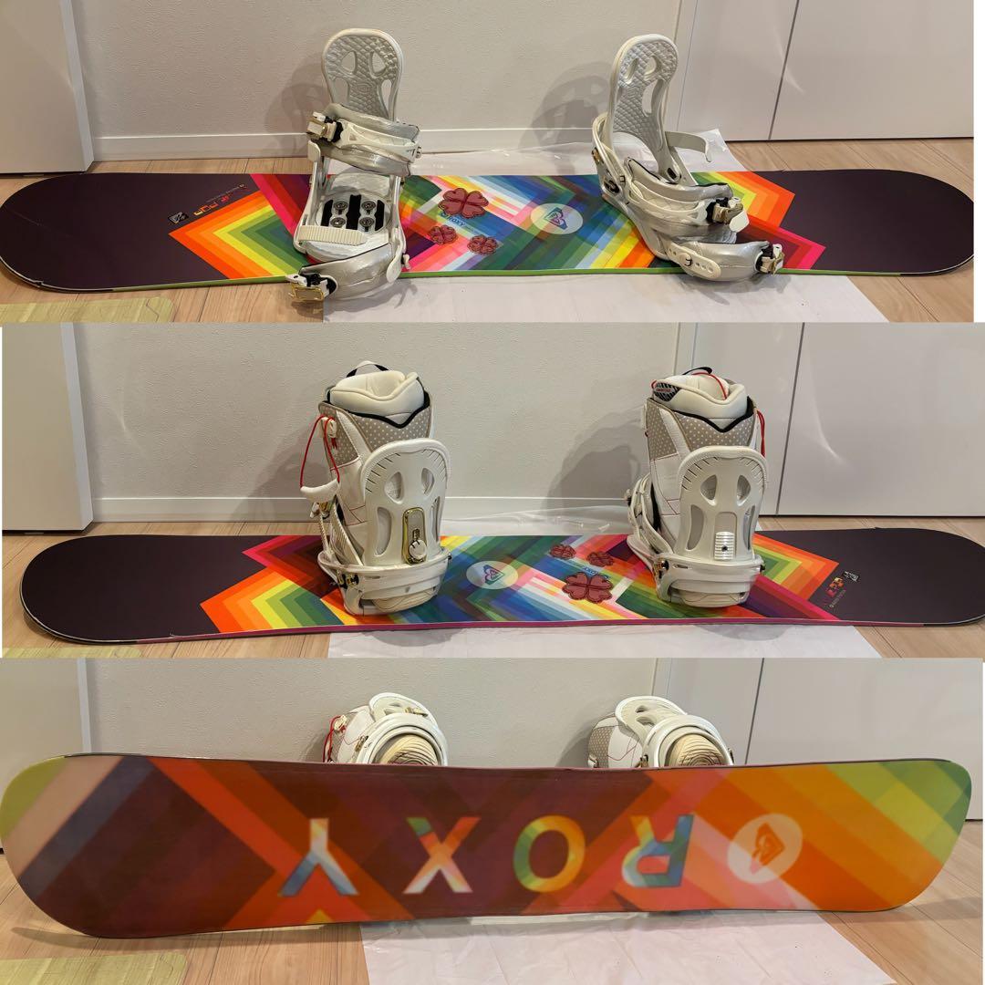 ROXY スノーボードセット　バインディング ブーツ　収納カバン付き　レディース