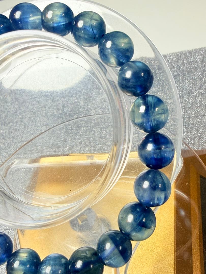 カイヤナイトブレスレット【天然】鑑定書付き