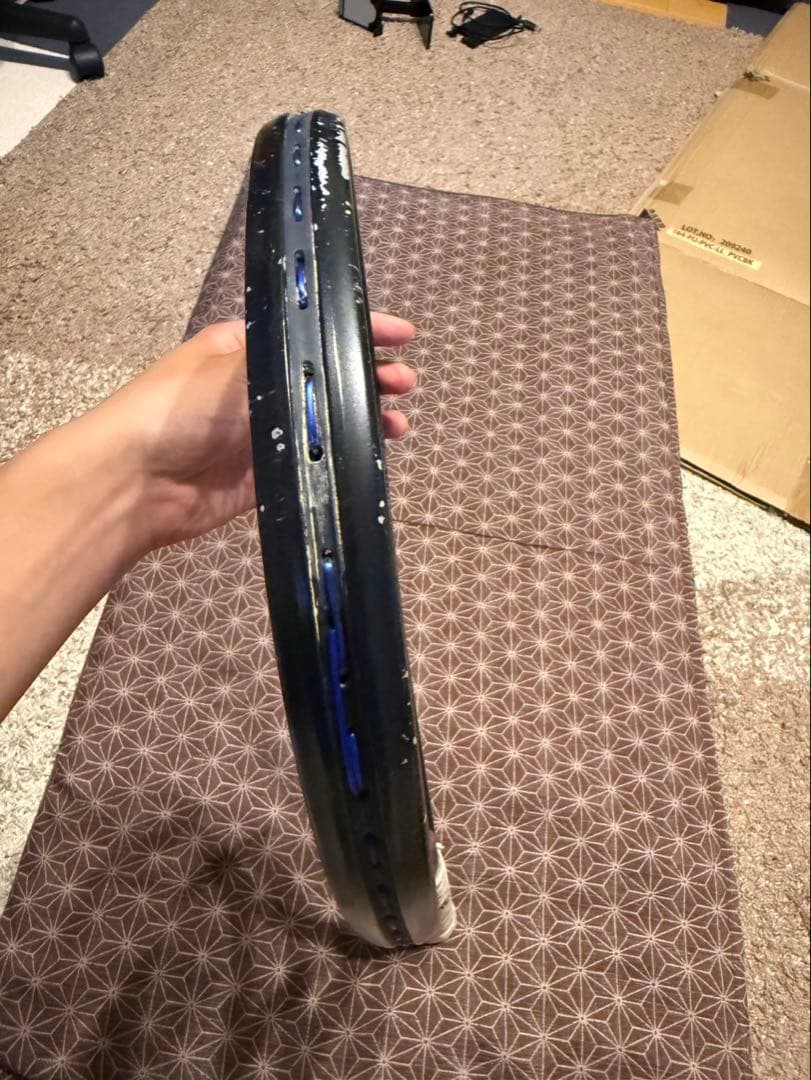 YONEX 軟式テニスラケット 黒/青