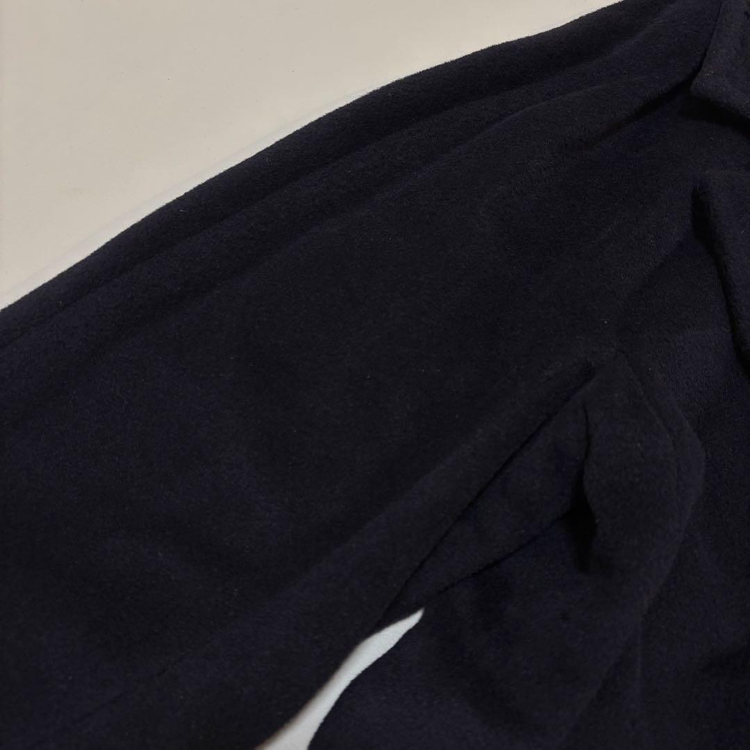 【大きいサイズ】マックスマーラ 白タグ カシミヤ混 ビッグカラーロングコート