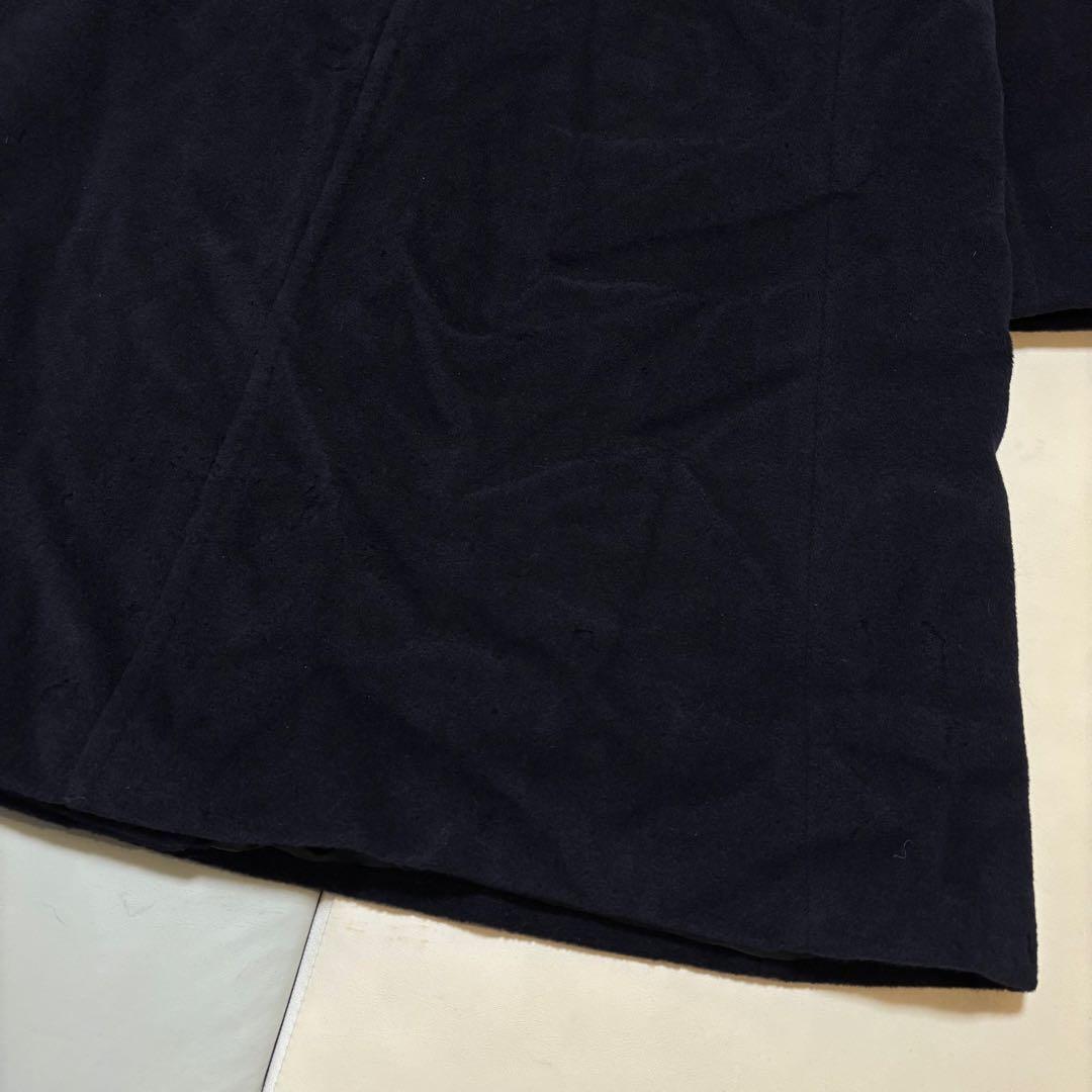 【大きいサイズ】マックスマーラ 白タグ カシミヤ混 ビッグカラーロングコート