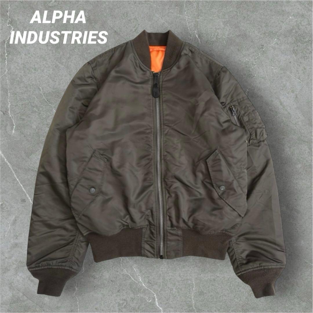 【大人気】ALPHA INDUSTRIES MA-1 00s セージグリーン　L