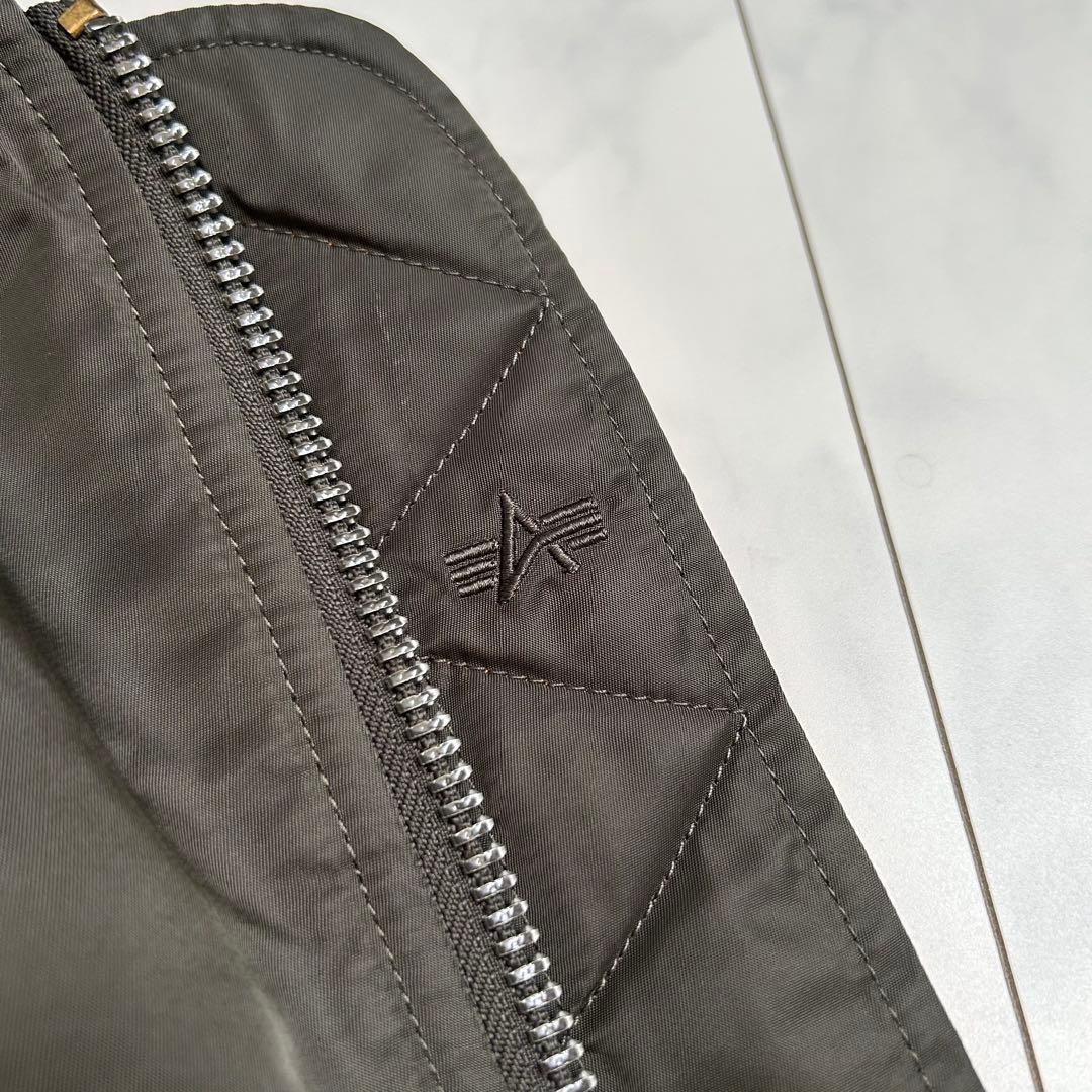 【大人気】ALPHA INDUSTRIES MA-1 00s セージグリーン　L