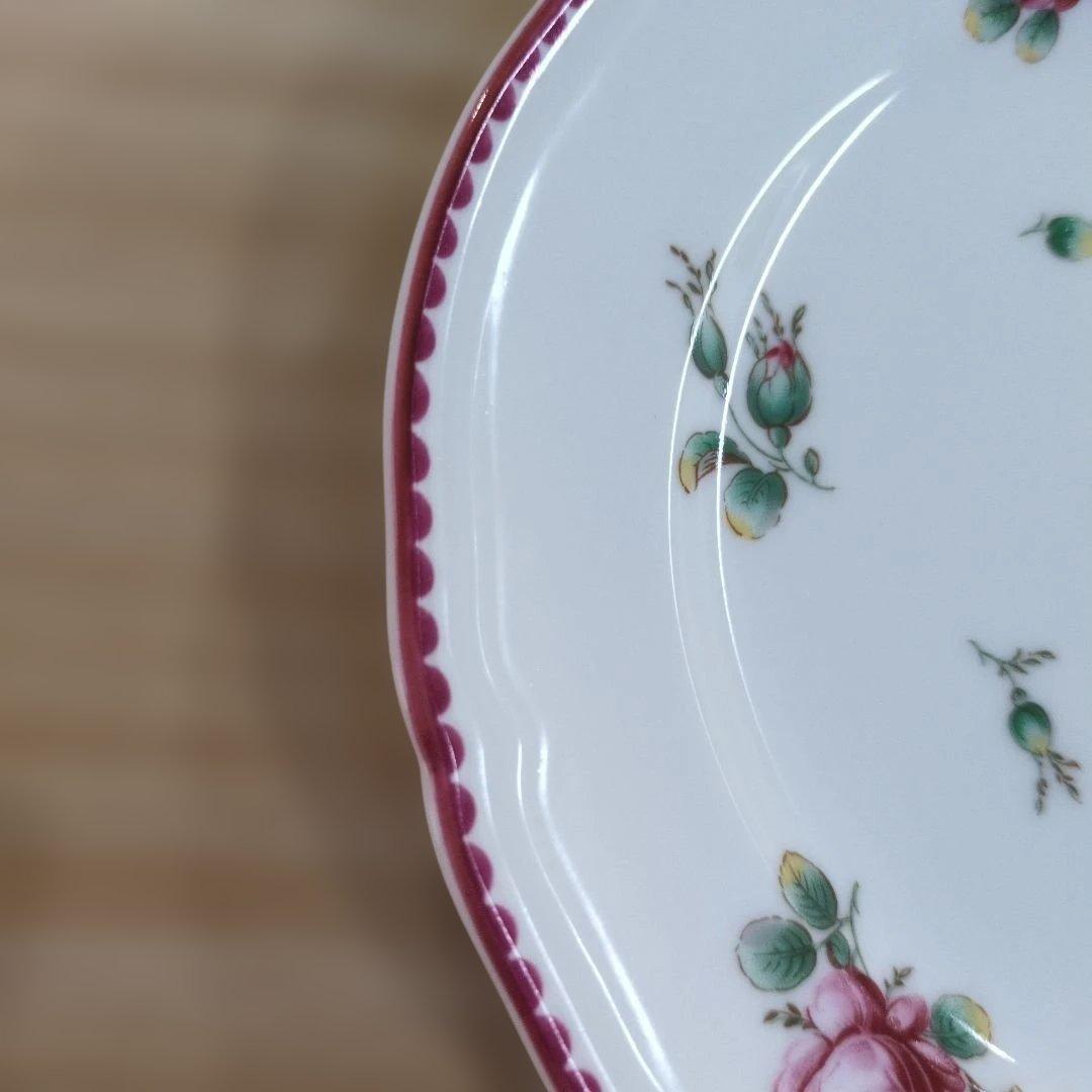 リチャードジノリアンティックローズ 17cmプレート2枚 美品