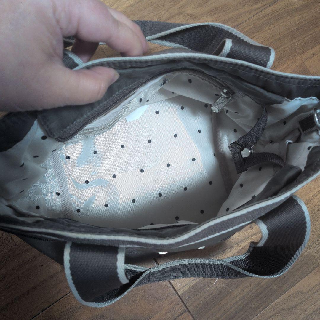 レスポートサックLeSportsacSMALL MANONチャコールシークレット