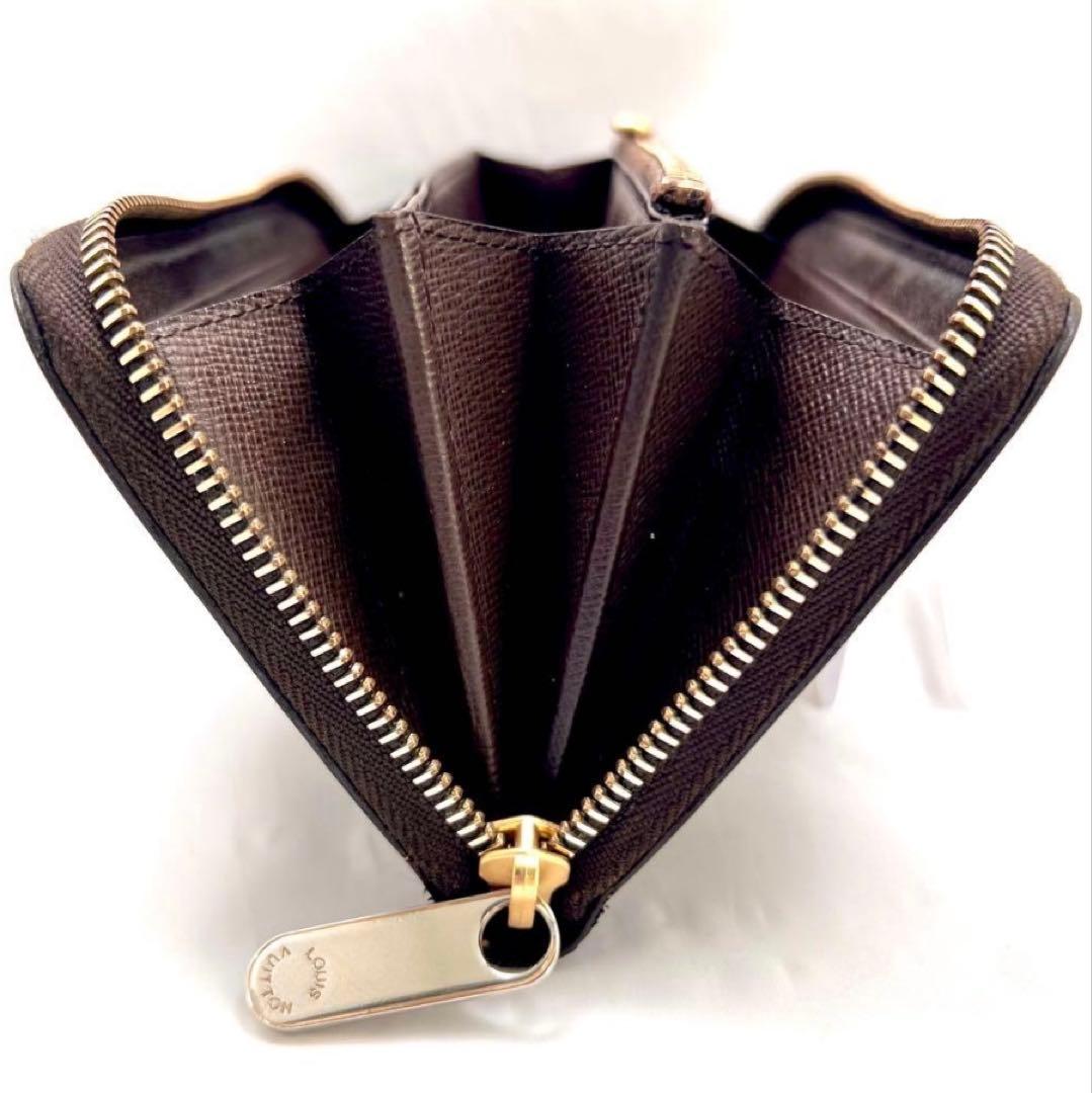 ルイヴィトン ダミエ エベヌ ジッピーウォレット N60015 ラウンドジップ