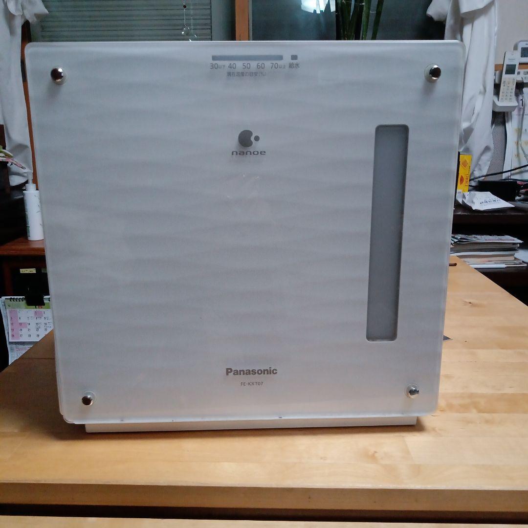 年末値下　中古美品パナソニック加湿機気化式ナノイー搭載 　FE-KXT07-W