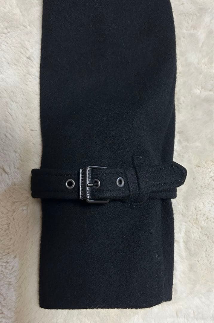 BLUE LABEL CRESTBRIDGE/メルトントレンチコート/38/黒