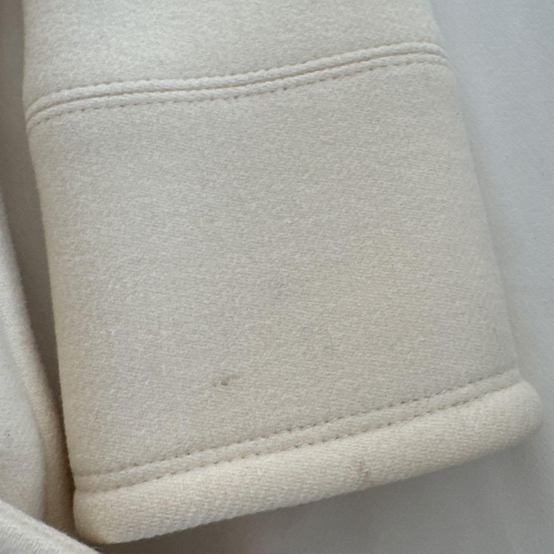 バーバリーブルーレーベル　アンゴラ　コート　36 オフホワイト