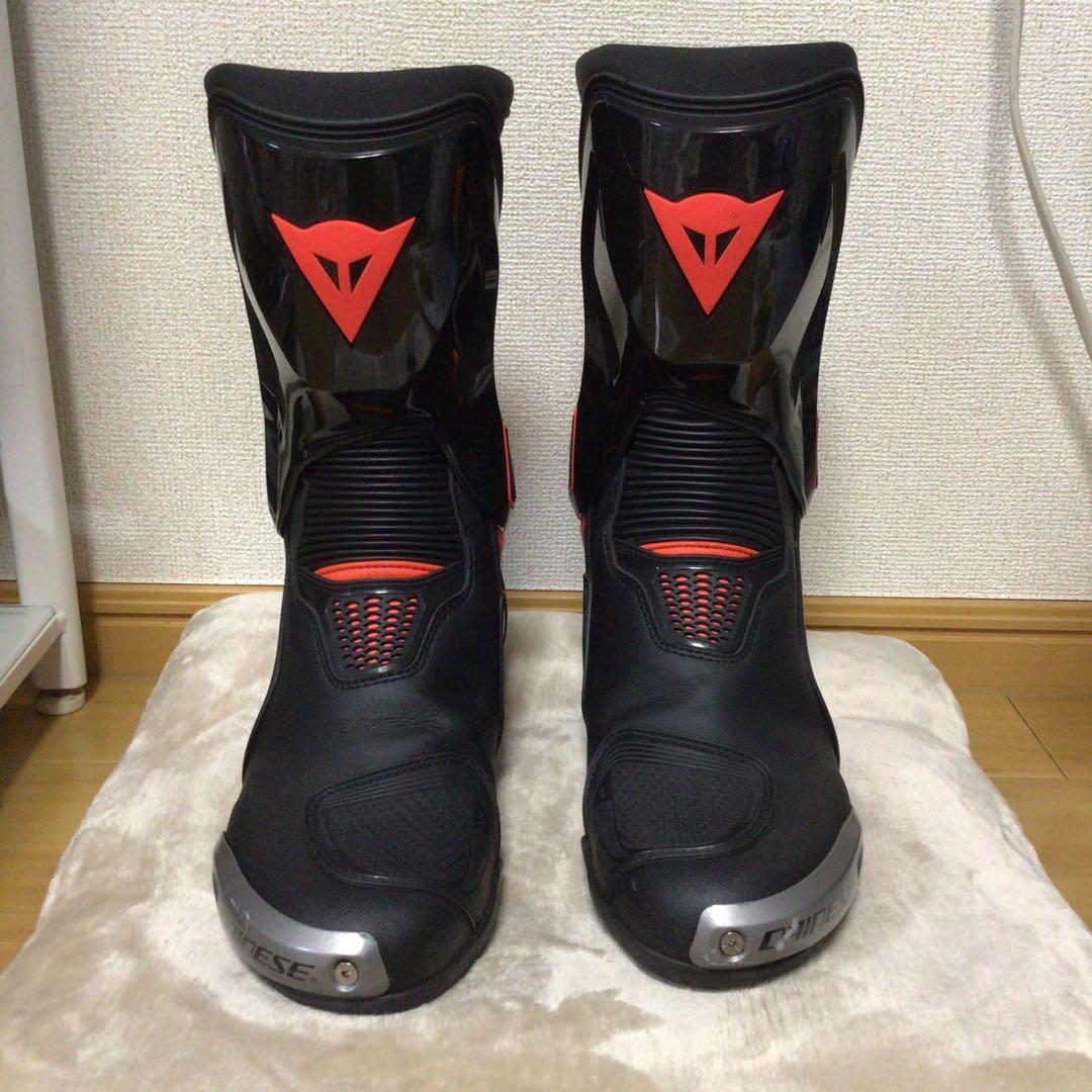 Dainese バイクブーツ 黒 赤 ハイカット 28cm