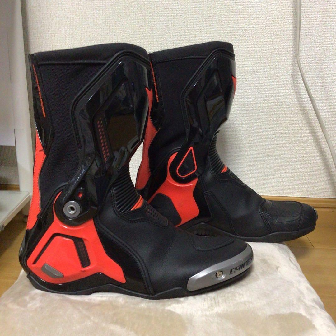 Dainese バイクブーツ 黒 赤 ハイカット 28cm