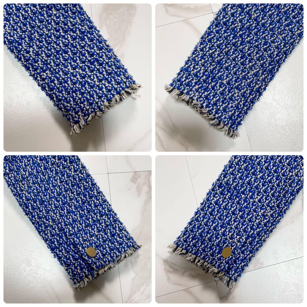 23AW✨マルティニーク ミックスツイードショートジャケット 金ボタン ラメ