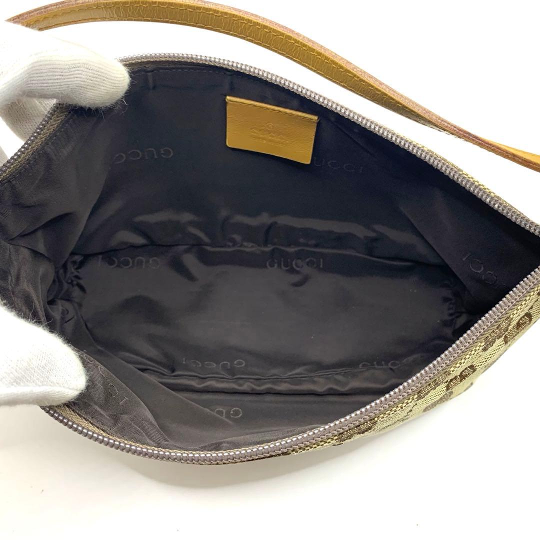 GUCCI グッチ　GGキャンパス　ミニバッグ　アクセサリーポーチ　ハンドバック