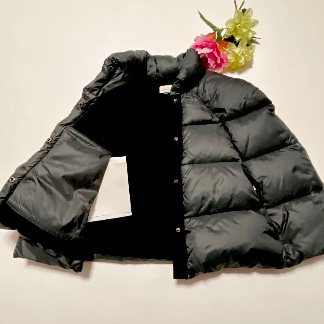 美品★ゴールデングース　ダウンポンチョ　ダウンジャケット　ネイビー　XS(593