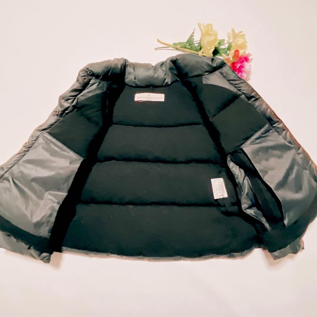 美品★ゴールデングース　ダウンポンチョ　ダウンジャケット　ネイビー　XS(593